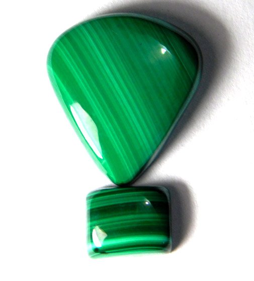 Malachite gemstone cabochons natural gemstone .