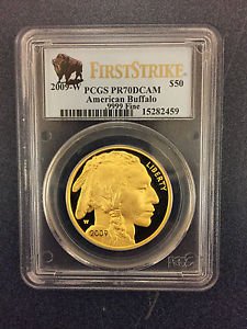 2009-W $50 Buffalo PCGS PR70DCAM First Strike 1oz