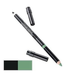 LANCOME COLOR DESIGN EYE PENCIL DUO SEQUIN GREEN LOT OF 2