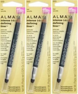 3X ALMAY INTENSE I-COLOR DEFINING LINER FOR HAZEL EYES TEAL # 033 NEW BOXED