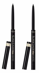 Lot of 2 L'oreal Super Liner Mat-Matic Waterproof Automatic Eyeliner Ultra Black