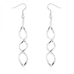 Silver Twist Earrings