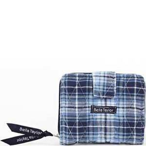 Bella Taylor Small Wallet "TRUE BLUE" Quilted Wallet 5" x 0.50" x 4" NWT