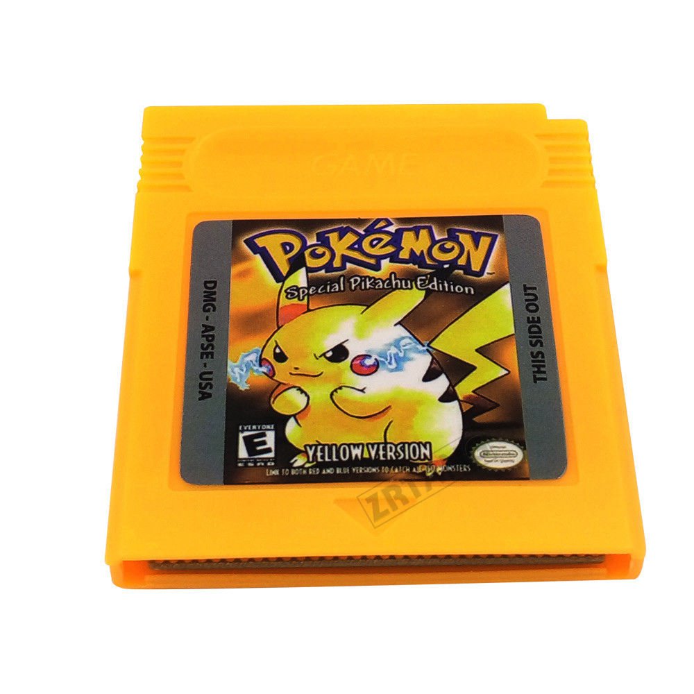 Pokemon Gameboy YELLOW version 100% Working and New Battery!