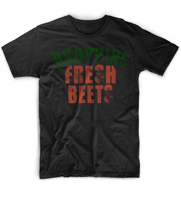 Black Men Tshirt Dropping Fresh Beets Black Tshirt For Men