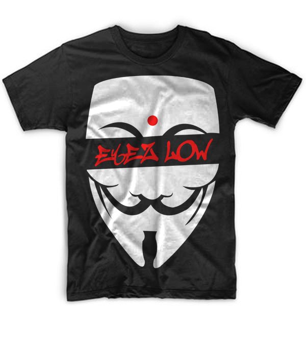 Black Men Tshirt Pharaoh Anonymous Eyez Low Black Tshirt For Men