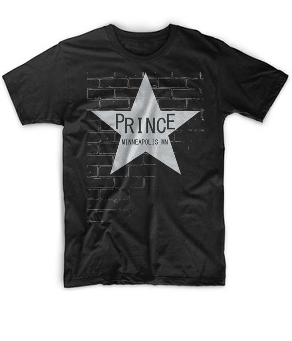 RIP Prince Tribute T-shirt Minneapolis Minnesota Star Black Tshirt For Men