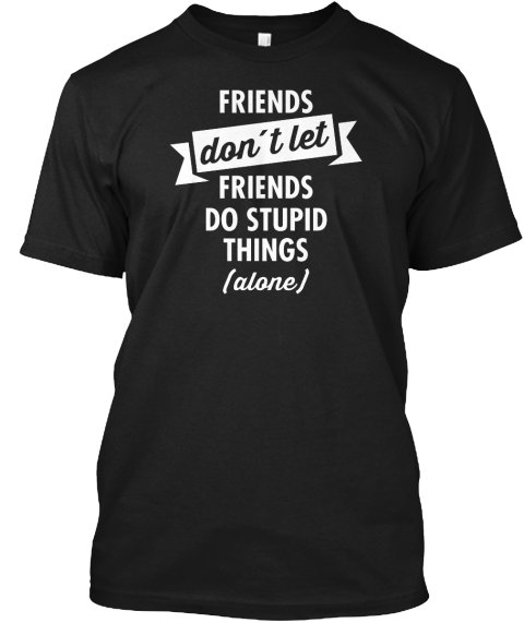 Black Men Tshirt Friendship Day Special Black Tshirt For Men