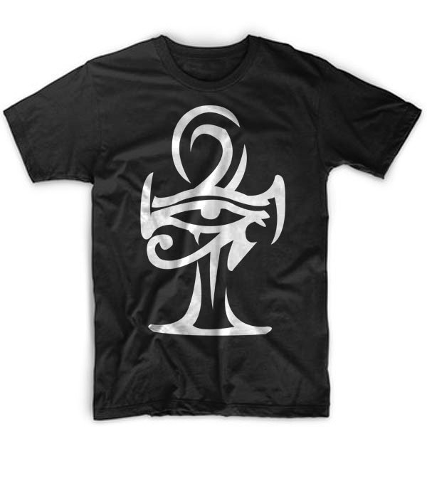 Black Men Tshirt The Ankh (Life and Protection) Black Tshirt For Men