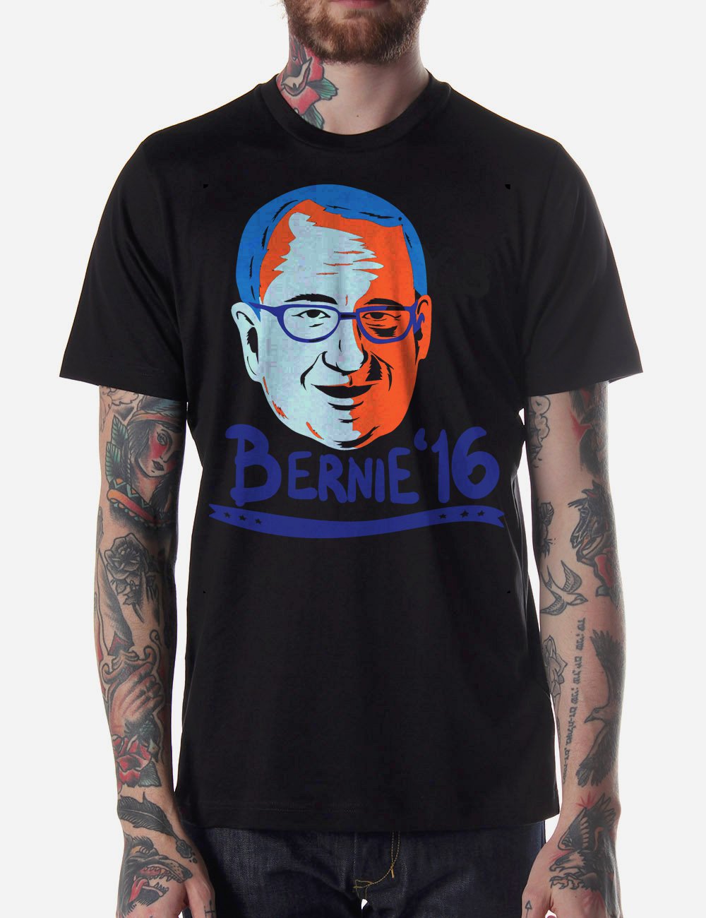 Black Men Tshirt Bernie Sanders for President Black Tshirt For Men