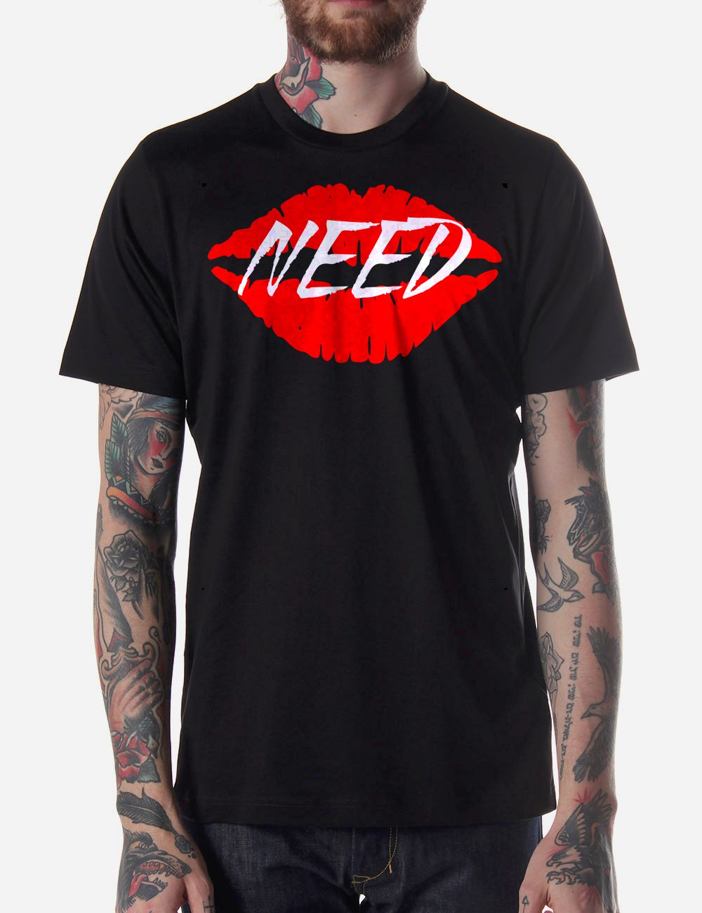 Black Men Tshirt Need Kisses Black Tshirt For Men