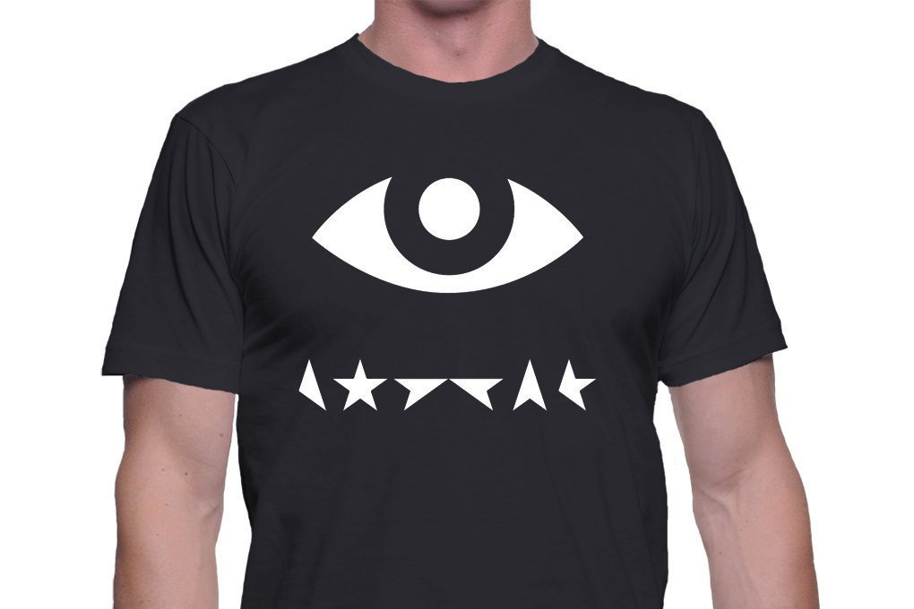 Black Men Tshirt David Bowie star eye men Shirt David Bowie Black Tshirt For Men