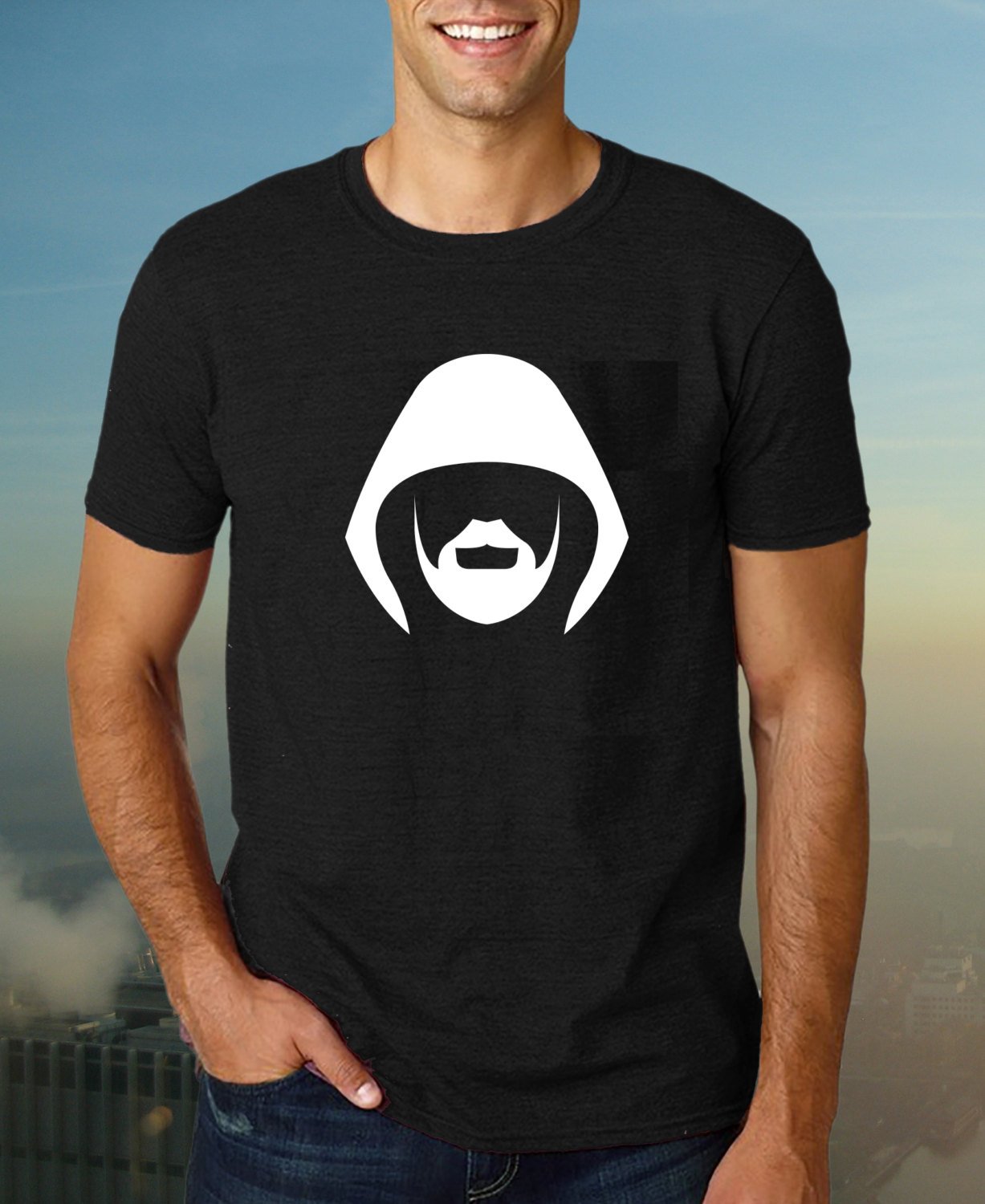 Black Men Tshirt Star Wars Shirt, Obi-Wan Kenobi Mens Tshirt, Jedi knight tee Black Tshirt For Men