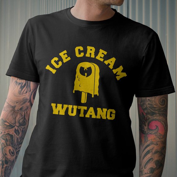 Wu Tang Clan C.R.E.A.M Wutang Cash Rules Everything Around Black Tshirt For Men