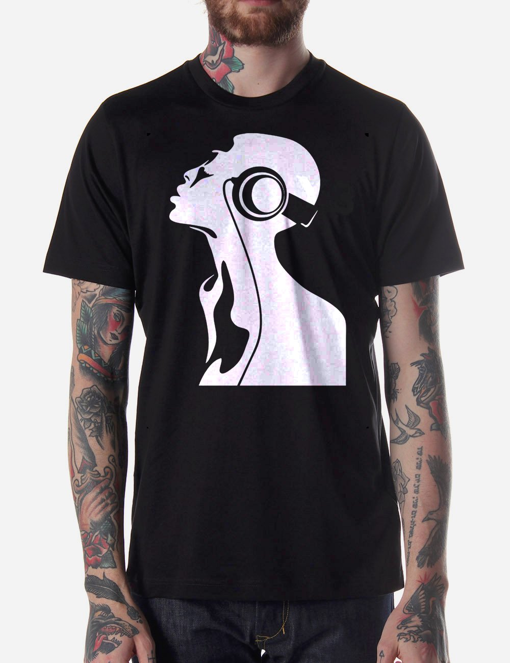 Black Men Tshirt 43T Black Tshirt For Men