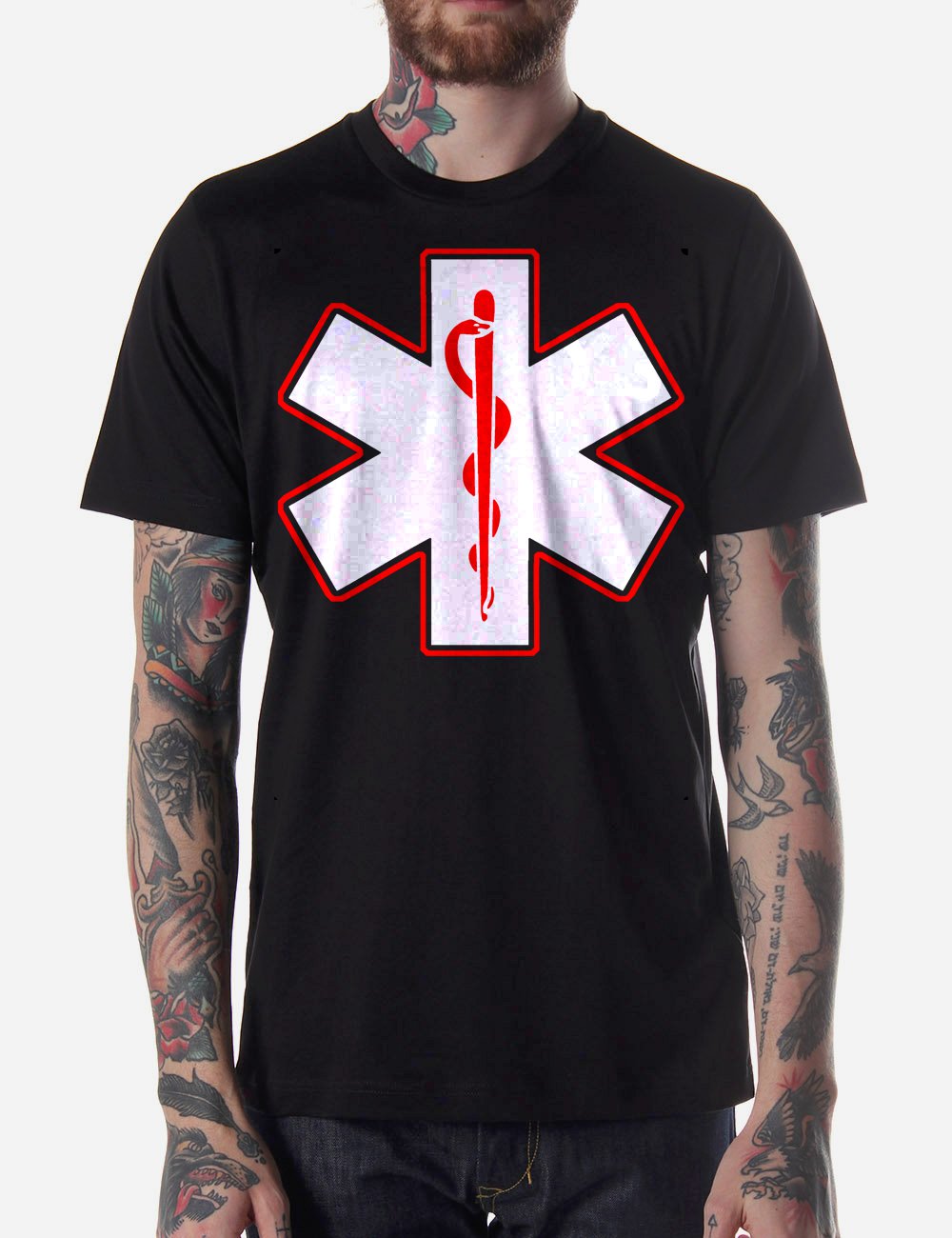 Black Men Tshirt ARAMEDIC EMS Black Tshirt For Men
