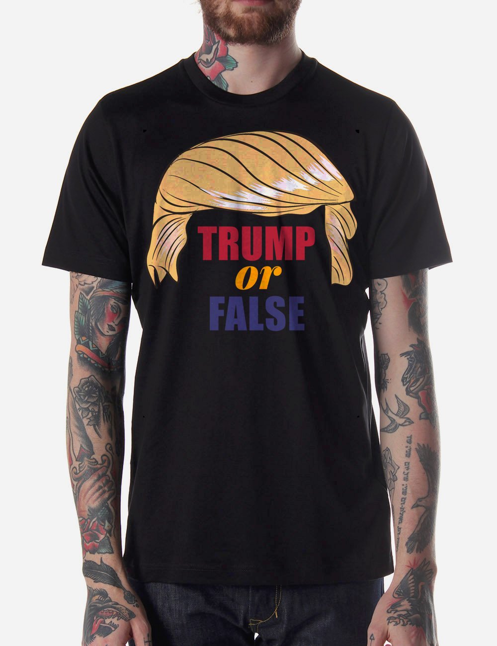 Black Men Tshirt Donald Trump Or False Black Tshirt For Men