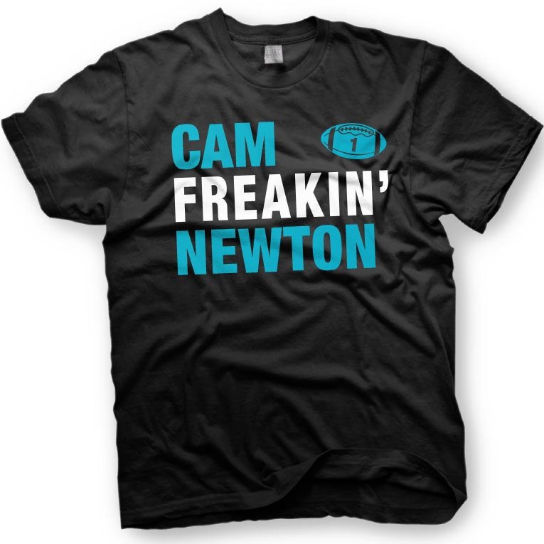 Black Men Tshirt Cam Newton - Carolina Panthers Black Tshirt For Men