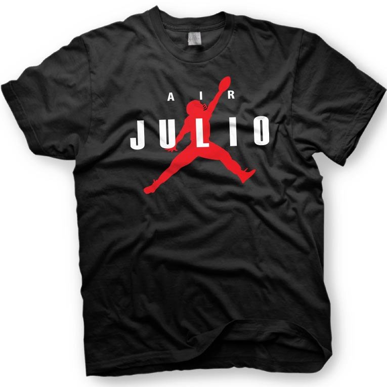 Black Men Tshirt Julio Jones of the Atlanta Falcons Shirt Black Tshirt For Men