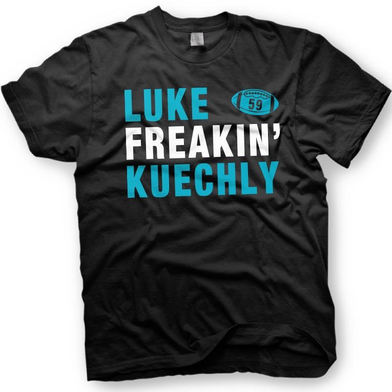 Black Men Tshirt Luke Kuechly Shirt - Carolina Panthers Tshirt - Funny shirt number 59