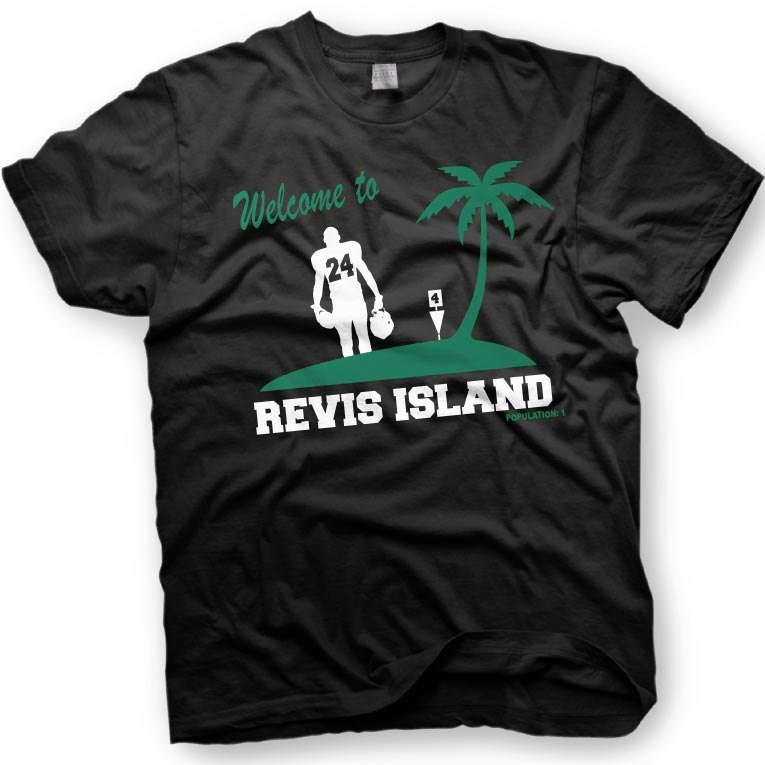 Black Men Tshirt Revis Island - Darrelle Revis - New York Jets Cornerback