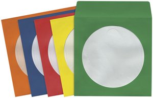 MAXELL 190134 - CD401 CD/DVD Storage Sleeves 50-pk (Color)