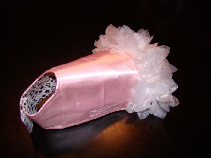 Pampered Pooch Pink Satin and Black White Polka Dot Ballerina Jacket