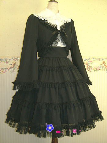 Gloomy black dress