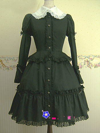 Gloomy black dress