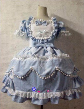 princess party dress ( BLUE)