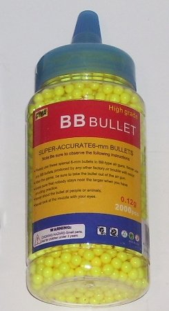2000 Count .12G High Quality Airsoft BB's Bottle - FREE Shipping
