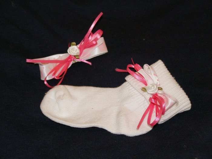 Princess hairbow and matching socks