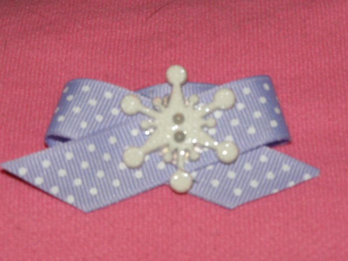 snowflakes and polka dots