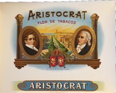 vintage Aristocrats cigar box labels