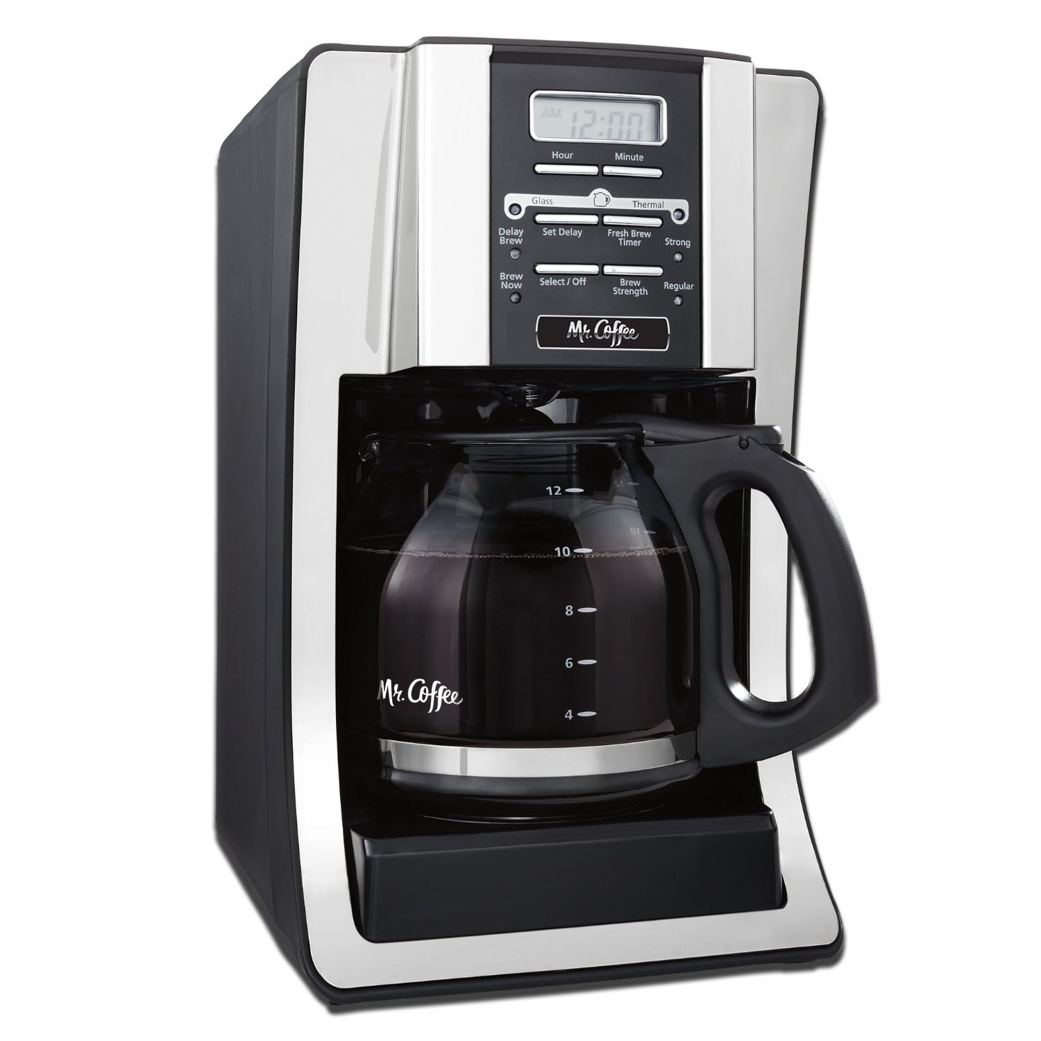 Mr. Coffee 12-Cup Programmable Coffeemaker with Water Filtration, SJX33GT