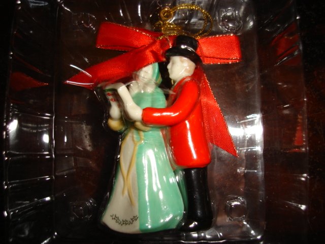 Spode Christmas Tree Ornament OUR FIRST CHRISTMAS 2007 FREE SHIPPING