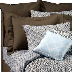 Jonathan Adler Kensington Brown Blue King Sheet Set