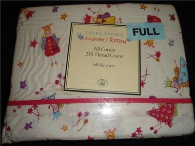 NEW Laura Ashley Fun Fairies Full Flat Sheet