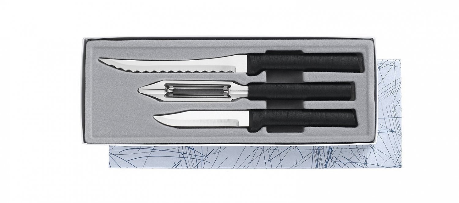 Peel, Pare & Slice Gift Set Black Handle.