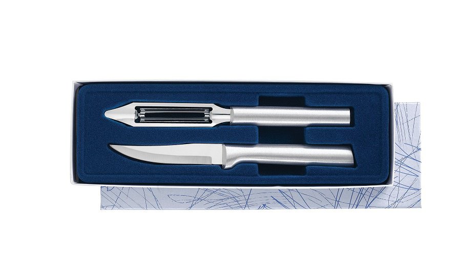 Pare & Peel Gift Set Silver Handle.