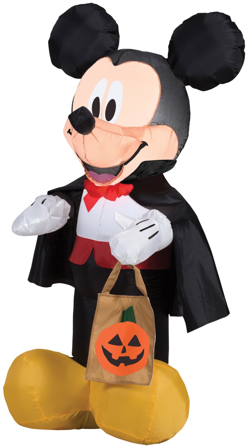 Mickey Mouse in Vampire Costume Airblown Inflatable Halloween Yard Decor