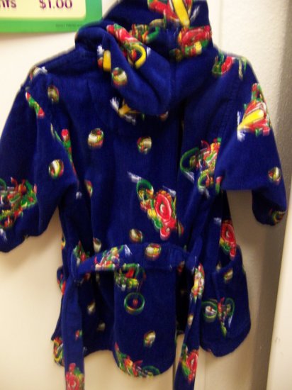 NWOT MOTORBIKE TODDLER BOYS ROBE W/BELT & HOOD