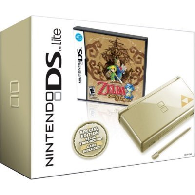 Nintendo DS Lite Gold Bundle with Legend of Zelda Phantom Hourglass