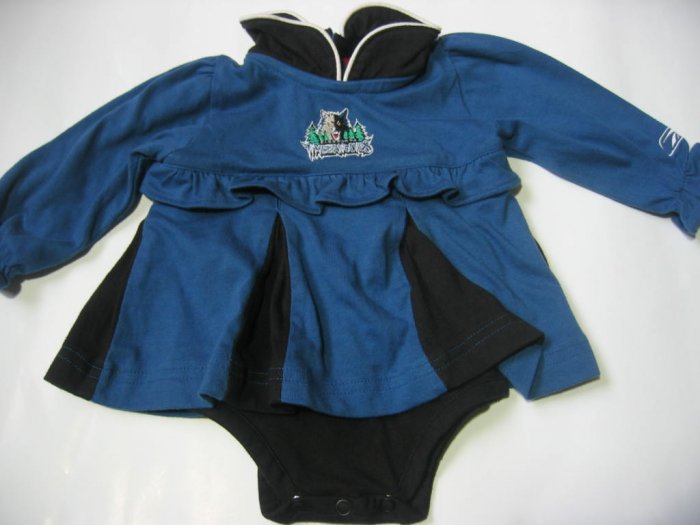 New NBA Minnesota Timberwolves Infant Onesie Baby Girl size 6/9M FREE SHIPPING!