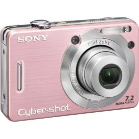 Sony DSC-W55 7.2MP Digital Camera 3x Optical Zoom (Pink) FREE SHIPPING!