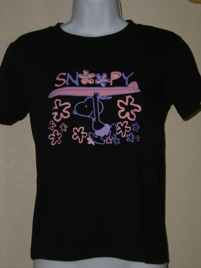 NWT SNOOPY Surfer Peanuts Women Shirt size Medium M FREE SHIPPING!