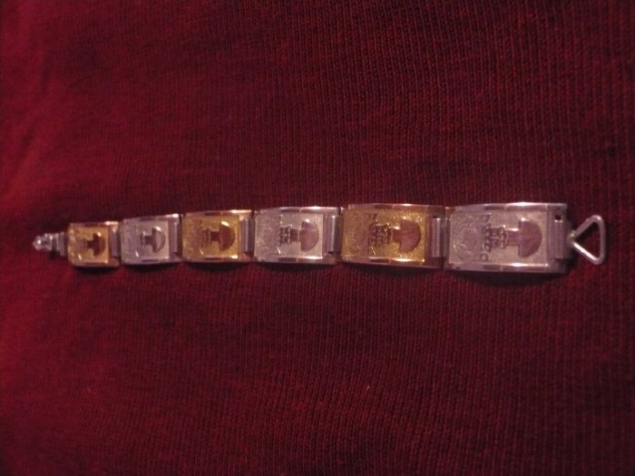 Sterling Silver and Gold Handmade Bracelet