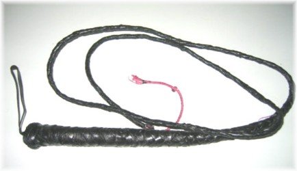 6FT GENUINE LEATHER BRAIDED BULLS WHIP