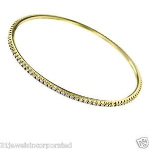 Tiffany & Co. Metro Diamond Bangle Bracelet in 18k Yellow Gold Eternity Style