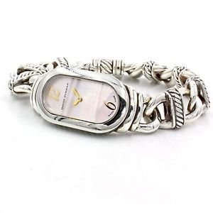 David Yurman Madison Cable Pink MOP Sterling Silver Women's Watch T408-MSS